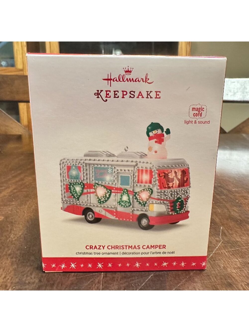 Hallmark Keepsake Crazy Christmas Camper Ornament With Lights & Sound